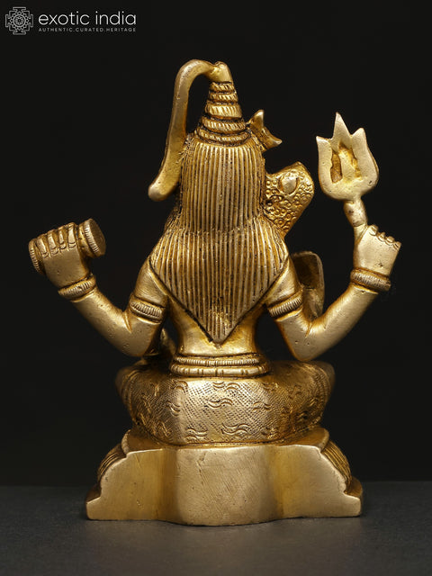 5" Small Blessing Lord Shiva | Brass Statue