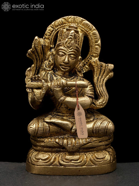 3" Small Fluting Lord Krishna | Brass Idol