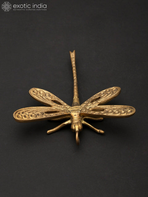 5" Small Brass Dragonfly | Home Decor