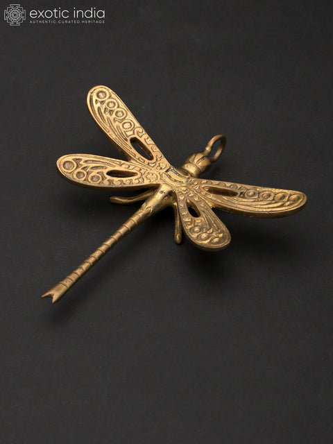 5" Small Brass Dragonfly | Home Decor