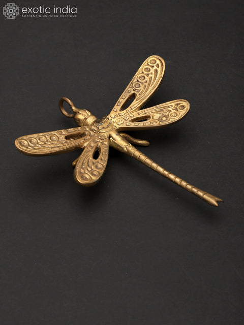 5" Small Brass Dragonfly | Home Decor