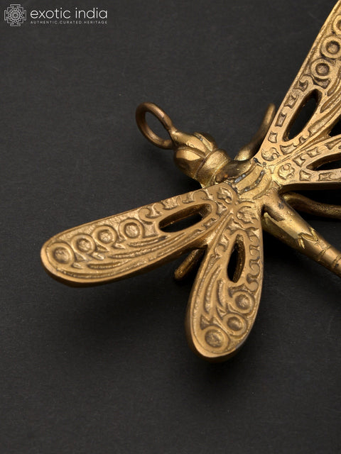 5" Small Brass Dragonfly | Home Decor