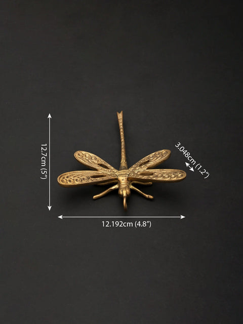 5" Small Brass Dragonfly | Home Decor