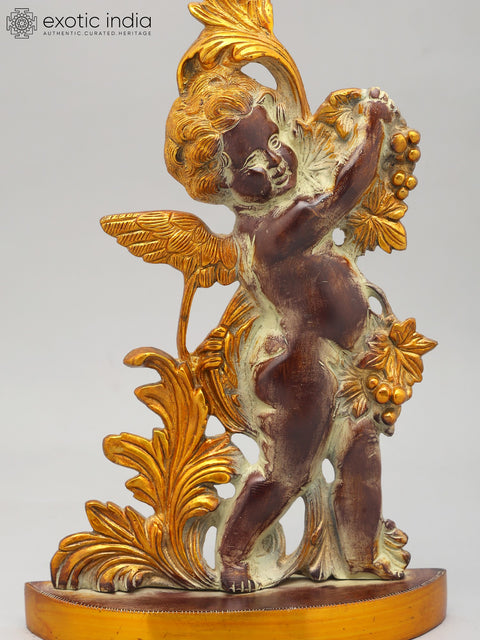 18" Brass Cherub Angel Door Stop | Home Decor