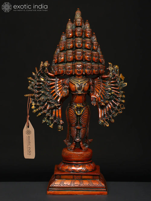 22" Lord Sadashiva Brass Statue for Pooja