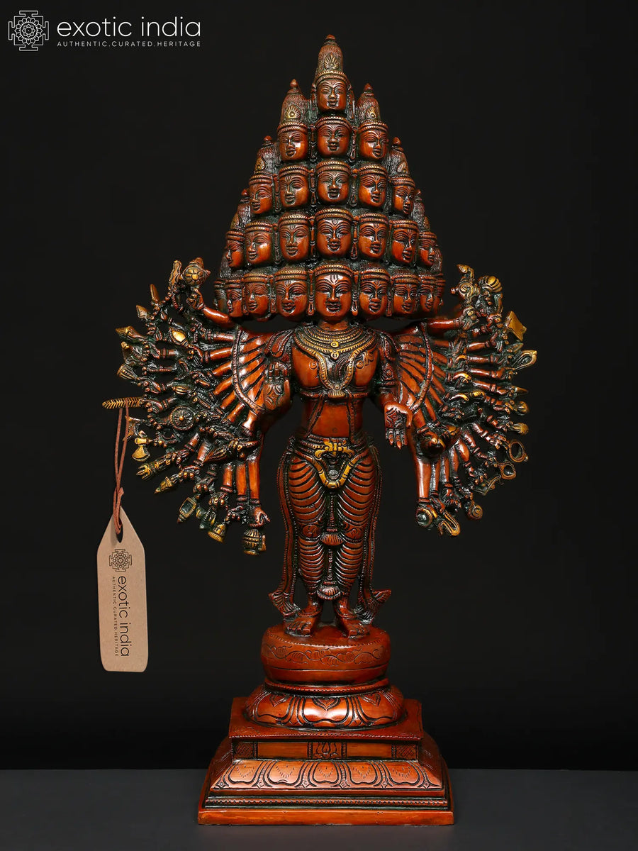 22" Lord Sadashiva Brass Statue for Pooja
