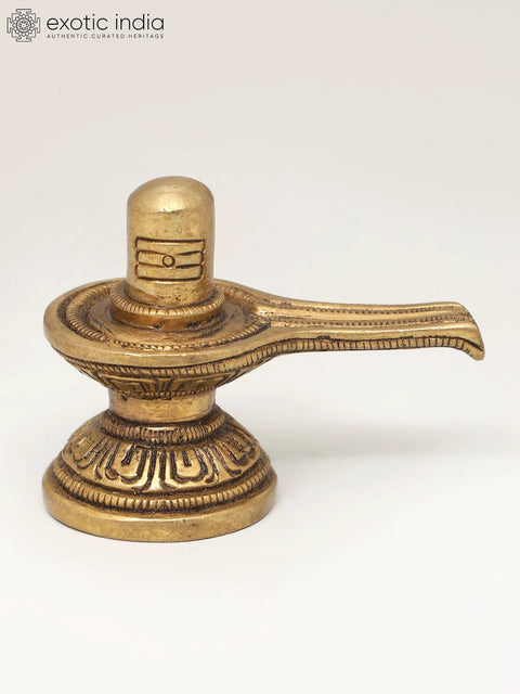 2" Small Brass Shivalinga | Handmade | Made In India