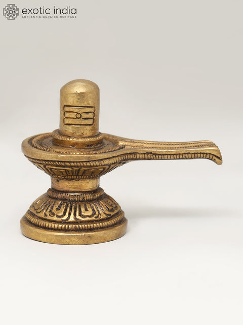 2" Small Brass Shivalinga | Handmade | Made In India