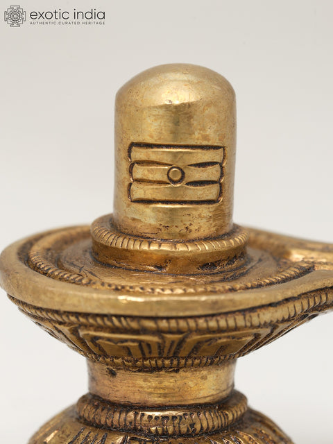 2" Small Brass Shivalinga | Handmade | Made In India