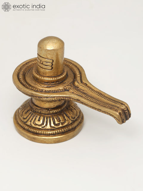 2" Small Brass Shivalinga | Handmade | Made In India