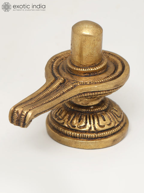 2" Small Brass Shivalinga | Handmade | Made In India