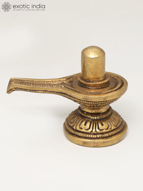 2" Small Brass Shivalinga | Handmade | Made In India