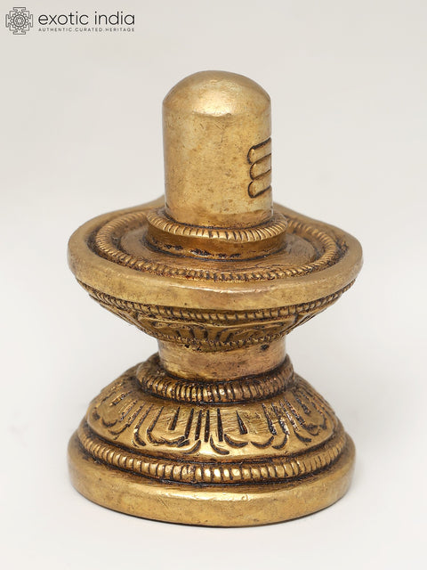 2" Small Brass Shivalinga | Handmade | Made In India
