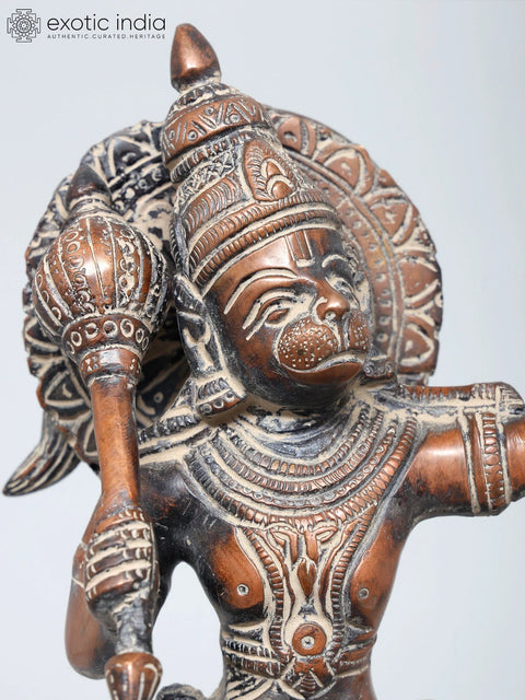 11" Brass Sanjivani Hanuman  | Handmade | Made In India