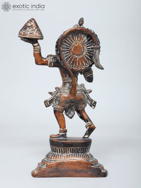 11" Brass Sanjivani Hanuman  | Handmade | Made In India