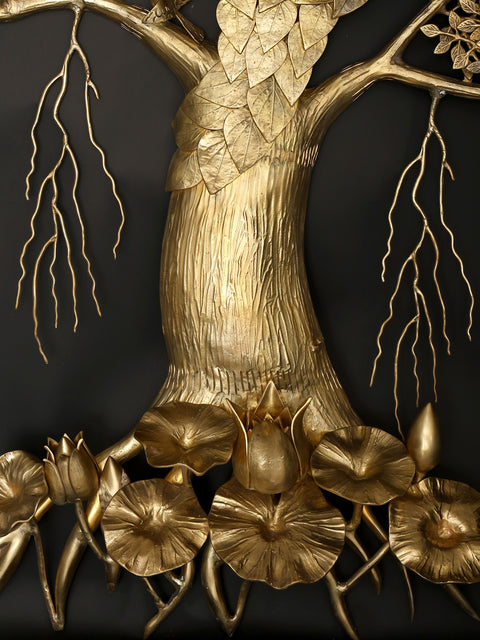 84" Super Large Size Tree of Life with Perched Birds | Wall Mount | Home Decor