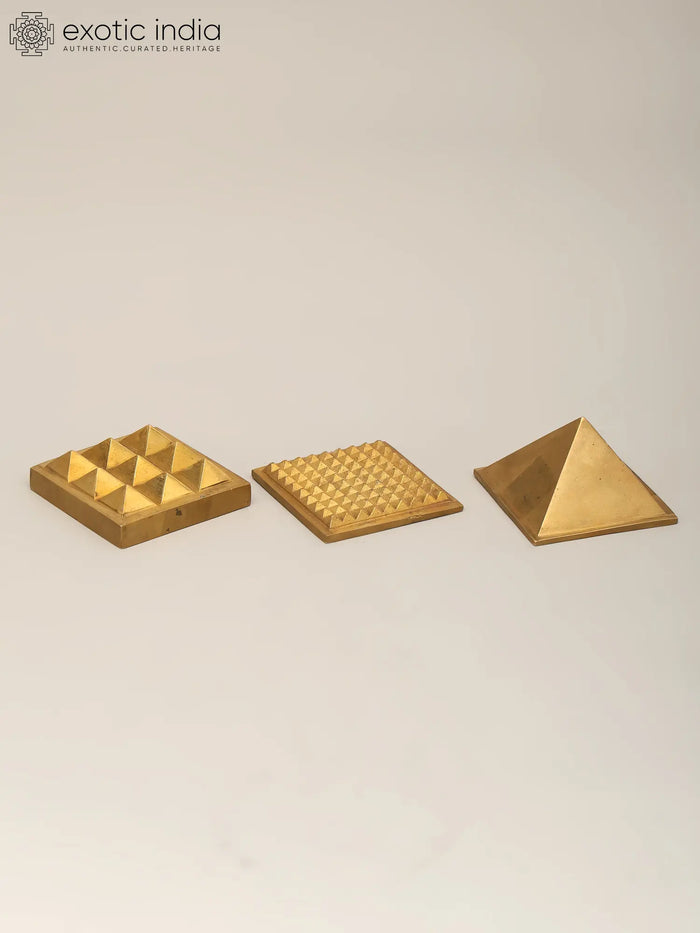 2" Brass Vastu Wish Multilayered Pyramid (Total 91 Pyramids)