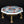 15" Hexagon Shaped Designer Marble Pedestal (Chowki) with Brass Base