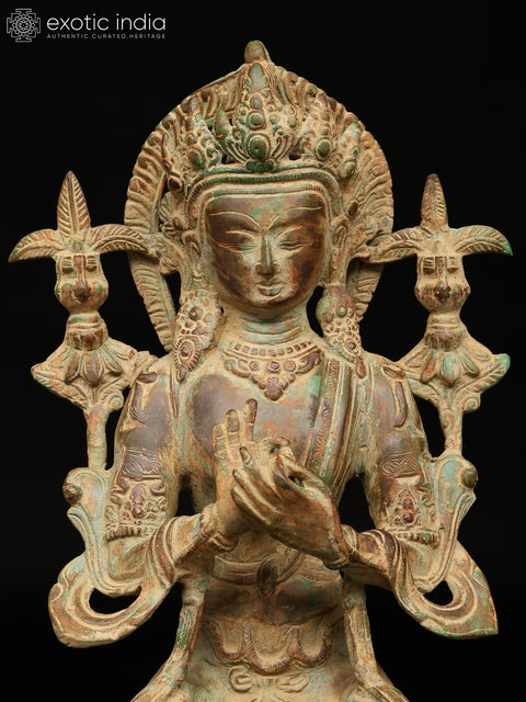 14" Maitreya Buddha (Future Buddha) | Buddhist Brass Statue