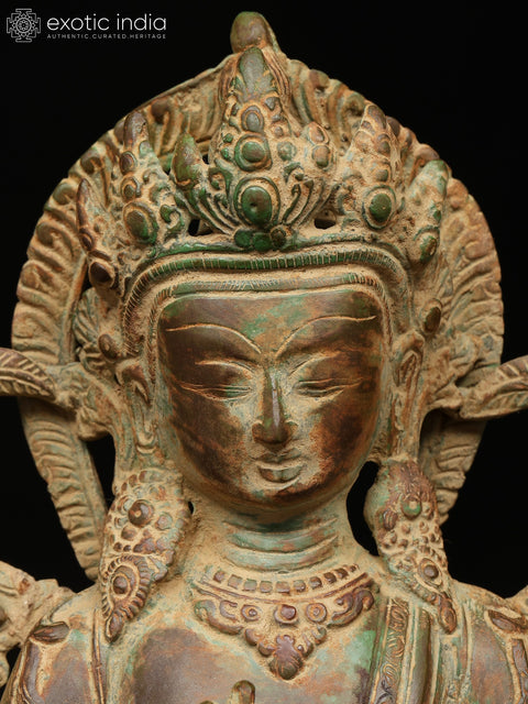14" Maitreya Buddha (Future Buddha) | Buddhist Brass Statue