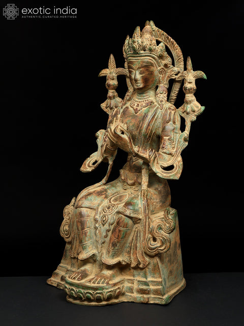 14" Maitreya Buddha (Future Buddha) | Buddhist Brass Statue