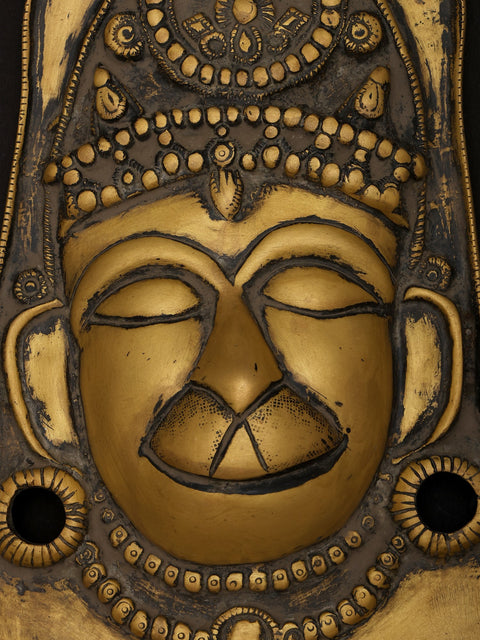 13" Lord Hanuman Wall Hanging Brass Statue | Made In India