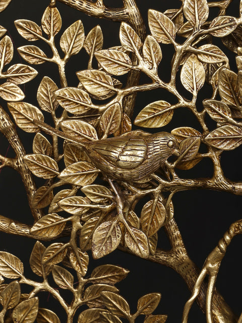 36" Large Size Brass Tree of Life with Marble Base | Home Decor