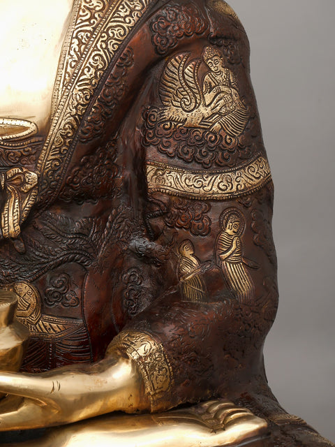 33" Large Medicine Buddha | Brass Statue | Made In India | Handmade