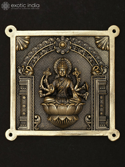 4" Small Superfine Ashta Lakshmi Wall Hanging | Brass Statues