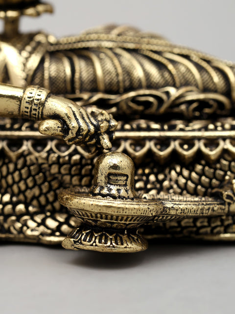 4" Superfine Padmanabha Swamy (Shesha-Shayi Lord Vishnu) | Brass Statue