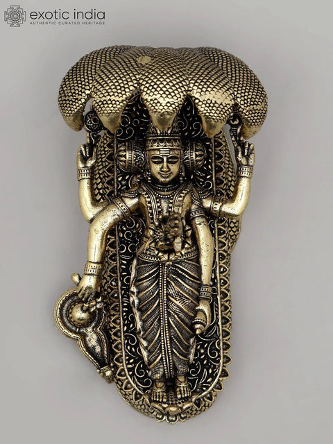 4" Superfine Padmanabha Swamy (Shesha-Shayi Lord Vishnu) | Brass Statue