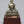 6" Small Superfine Lord Buddha Seated in Vitark Mudra on Wood Base | Brass Statue