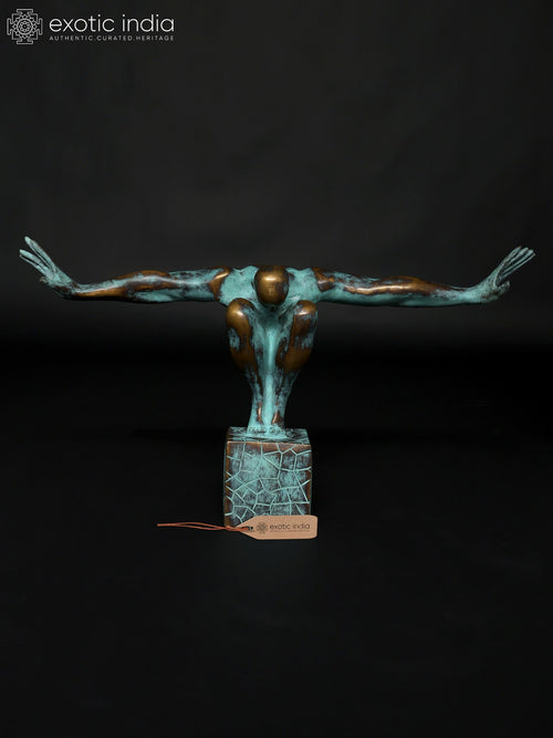 The Moment Before The Dive Olympic Swimmer Brass Statue