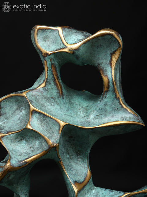 Contours of Chaos – The Beauty of What Cannot Be Contained | Brass Sculpture with Bronze Finish