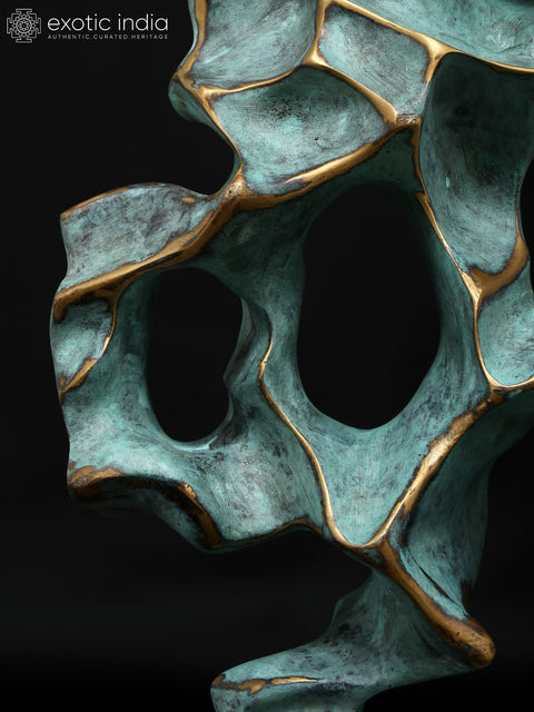 Contours of Chaos – The Beauty of What Cannot Be Contained | Brass Sculpture with Bronze Finish