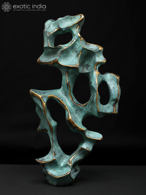 Contours of Chaos – The Beauty of What Cannot Be Contained | Brass Sculpture with Bronze Finish
