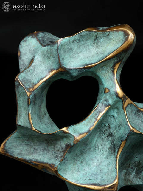 Contours of Chaos – The Beauty of What Cannot Be Contained | Brass Sculpture with Bronze Finish