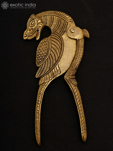 5" Designer Nut Cracker/Sarota in Brass