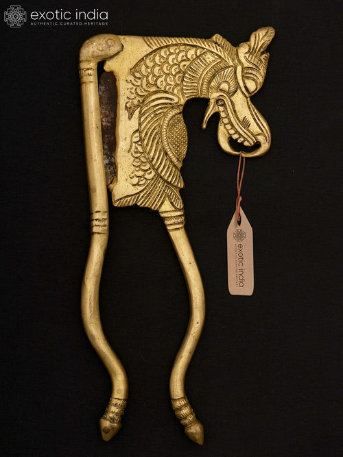 8" Brass Dragon Design Sarota Nut Cracker Handmade