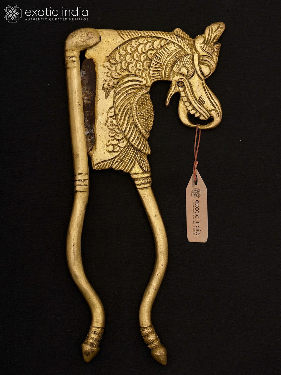 8" Brass Dragon Design Sarota Nut Cracker Handmade