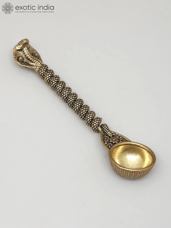 5" Brass Kundalini Ritual Spoon Handmade
