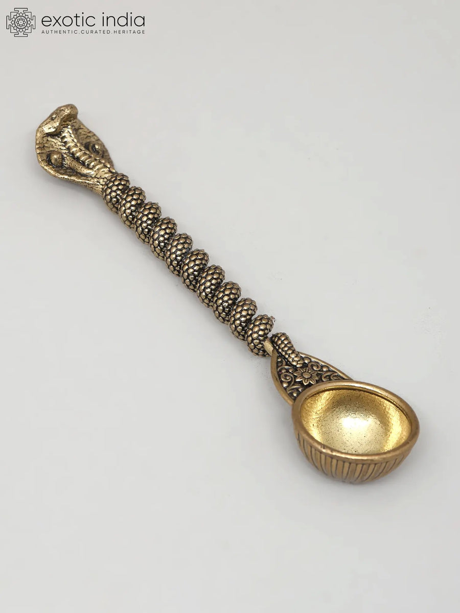 5" Brass Kundalini Ritual Spoon Handmade
