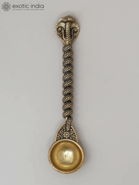 5" Superfine Kundalini Ritual Spoon in Brass