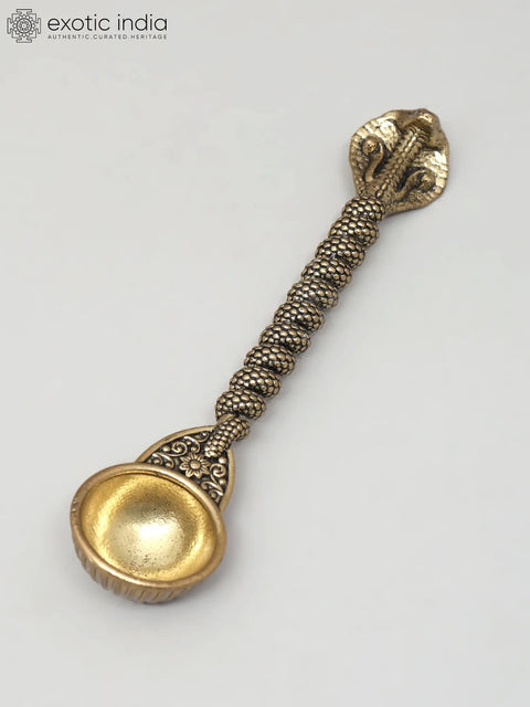 5" Superfine Kundalini Ritual Spoon in Brass