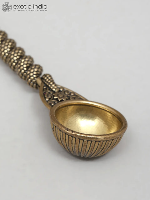 5" Superfine Kundalini Ritual Spoon in Brass