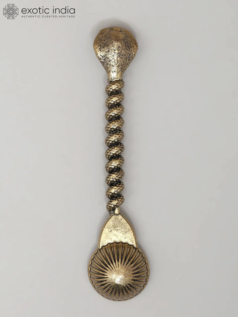 5" Superfine Kundalini Ritual Spoon in Brass