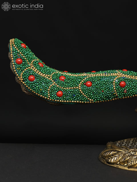 7" Superfine Pair of Beautiful Peacock Figurines | Brass Statues | Table Decor
