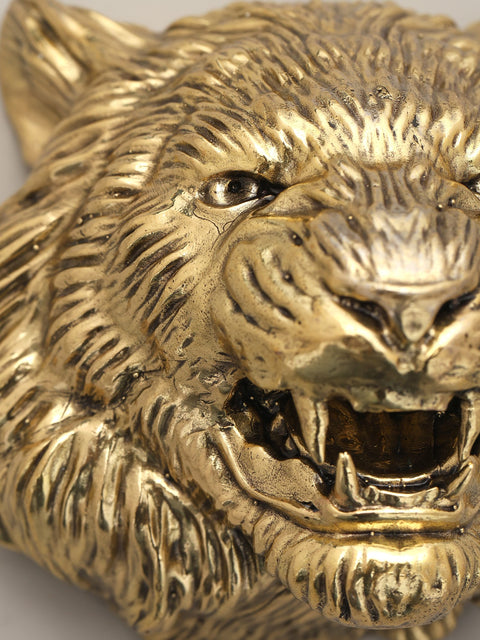4" Superfine Lion Face Wall Hanging Statue | Home Decor