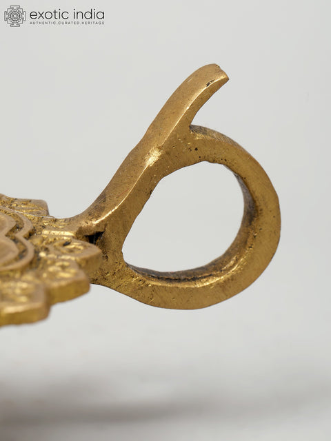 4" Handheld Brass Diya (Oil Lamp) | Handmade | Made In India