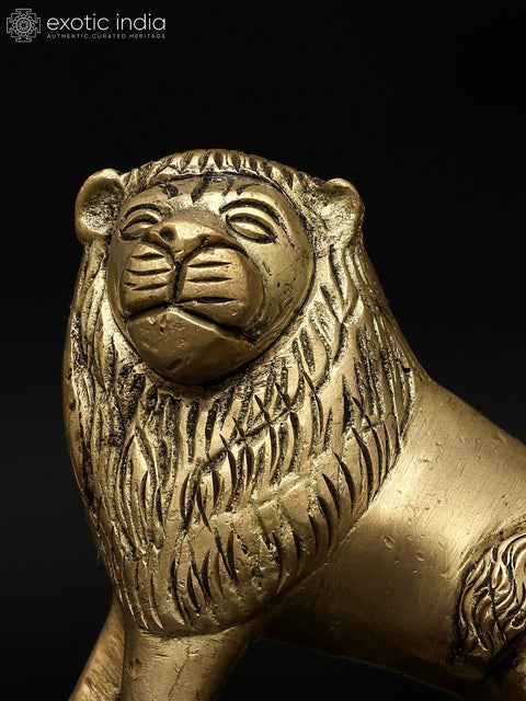 3" Small Lion Figurine | Table Decor | Made In India